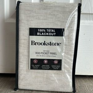 Brookstone 100% Blackout Curtains, color “Zoey Solid”.